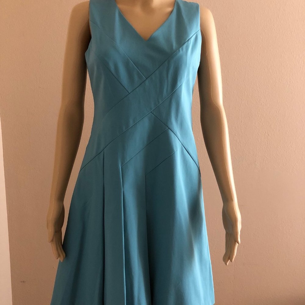 Lafayette 148 New York Blue dress size 2 NWT